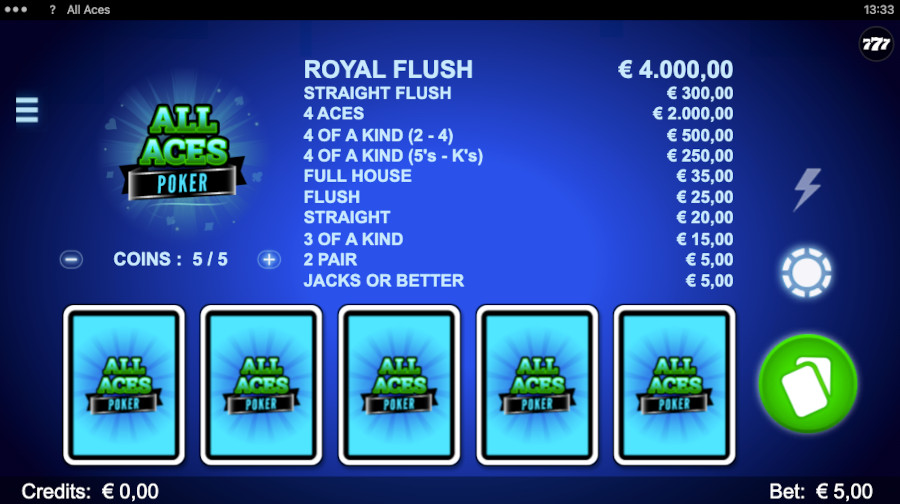 Free Video Poker game